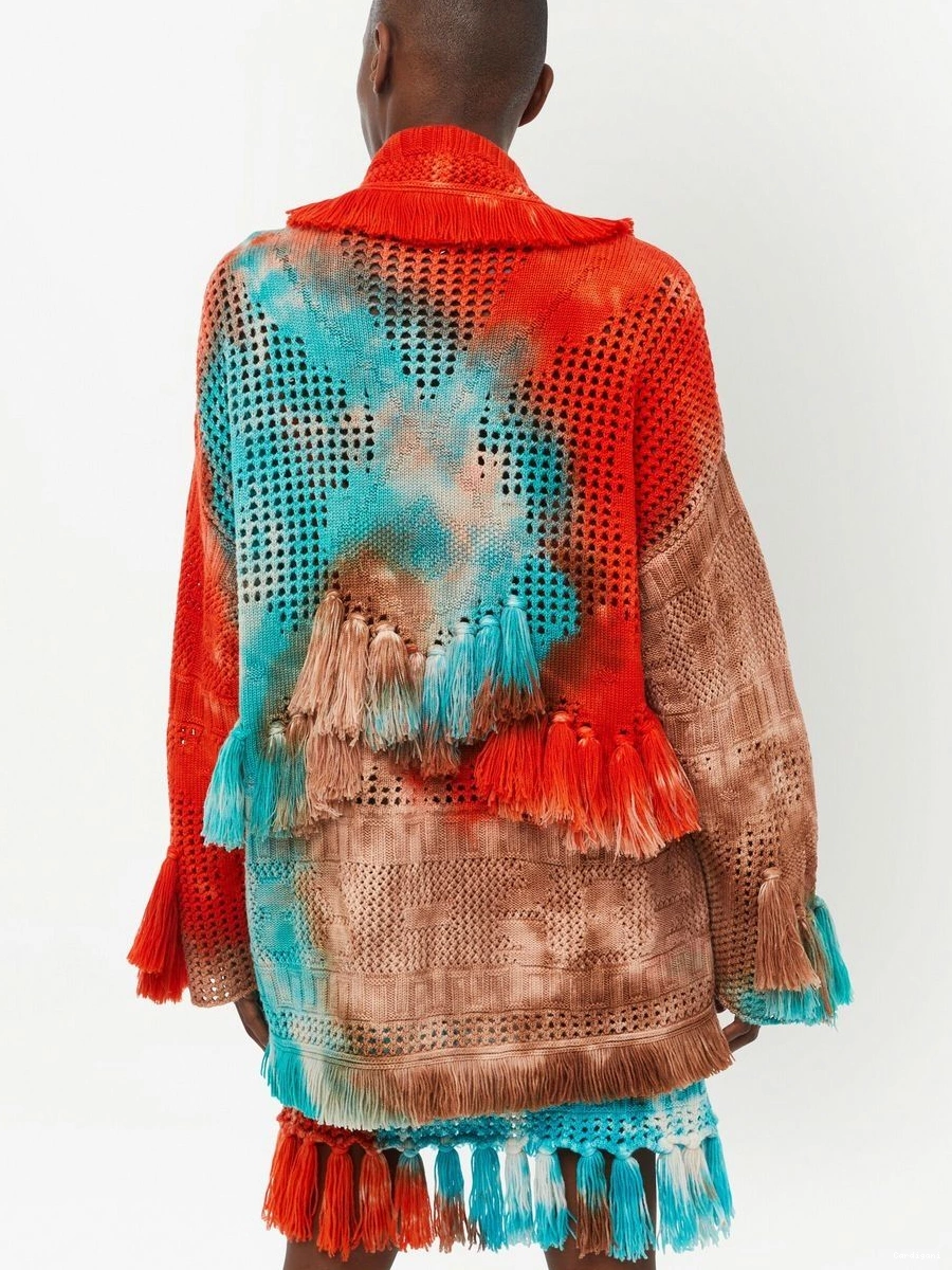 Cheap Alanui cardigan California Dreaming Women tie-dye 0714